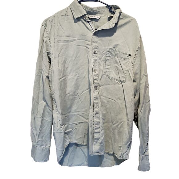 Tommy Bahama Men's Medium Long Sleeve Button Front Shirt Green - Picture 1 of 7